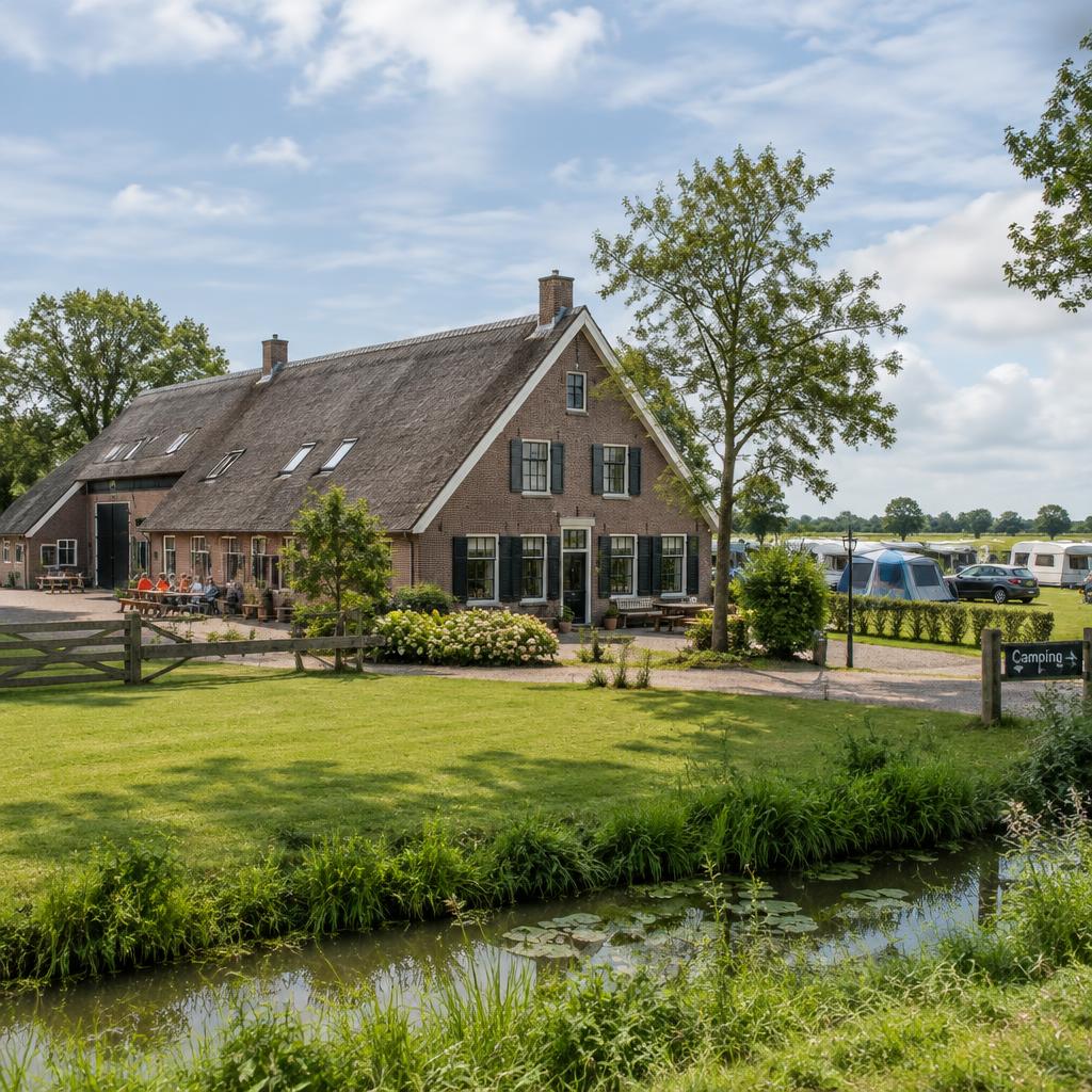 Het familiehuis, rietgedekte boerderij voor 20 personen